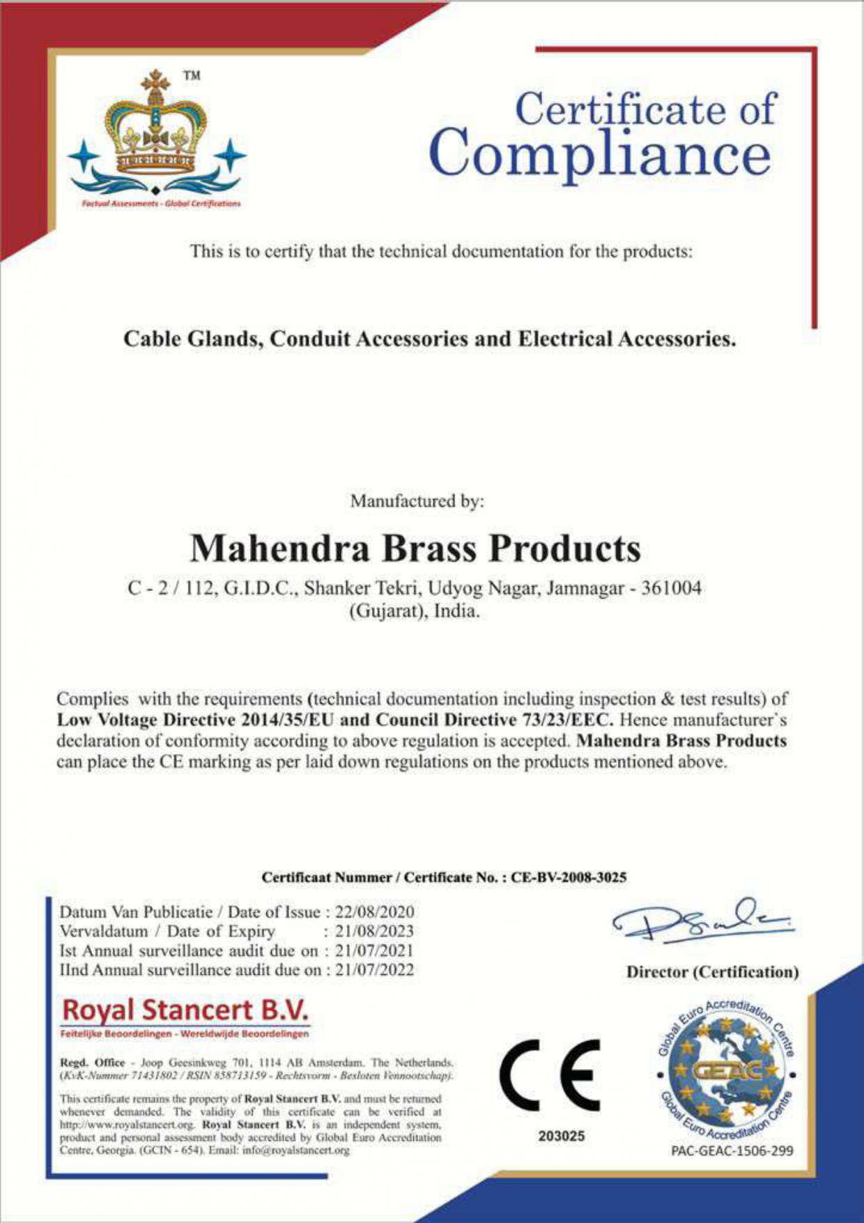 trademark certificate